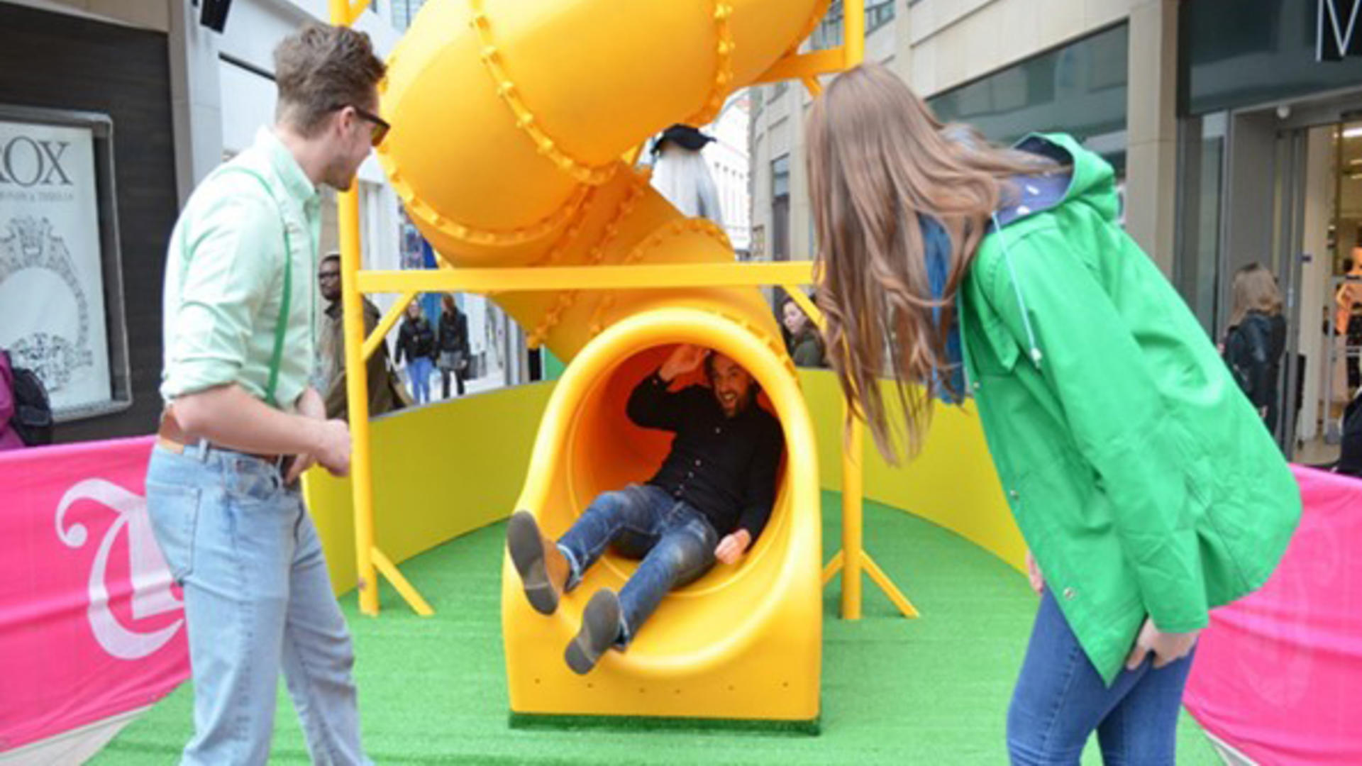 Slide at Trinity Leeds